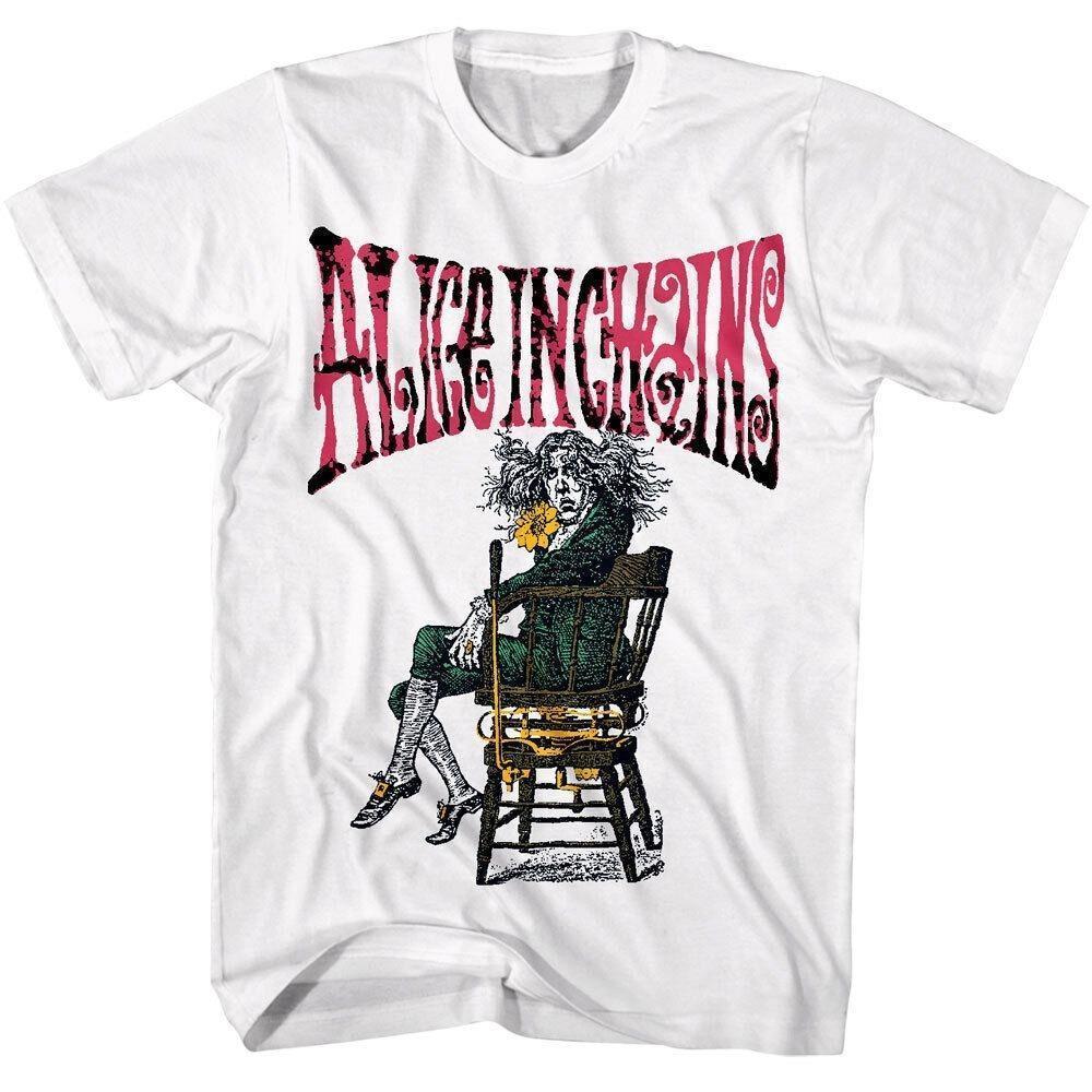 Alice In Chains Wonderland Mad Hatter T Shirt Alt Rock Metal Album Concert
